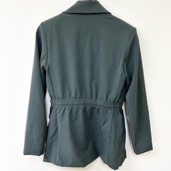 NWOT Athleta Endless Primatwill Blazer Green / Gray - Picture 3 of 13